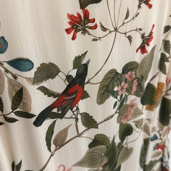 Amour Vert Floral Silk Dress - Picture 4 of 4